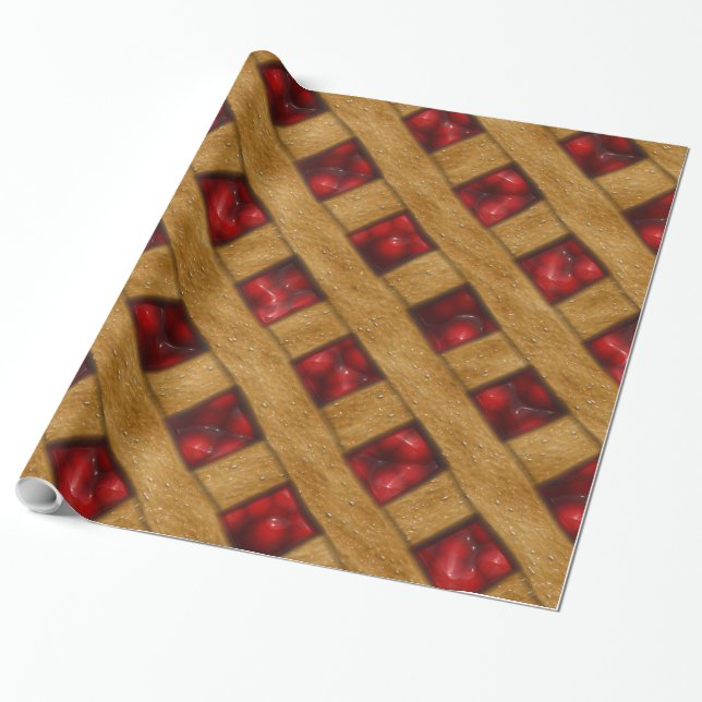 Cherry Pie 1 Wrapping Paper (Unrolled)