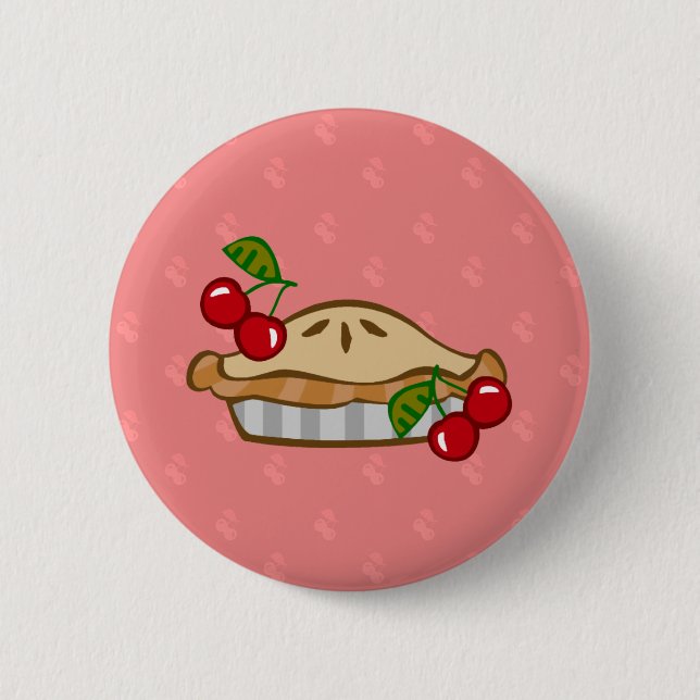 Cherry Pie 6 Cm Round Badge (Front)