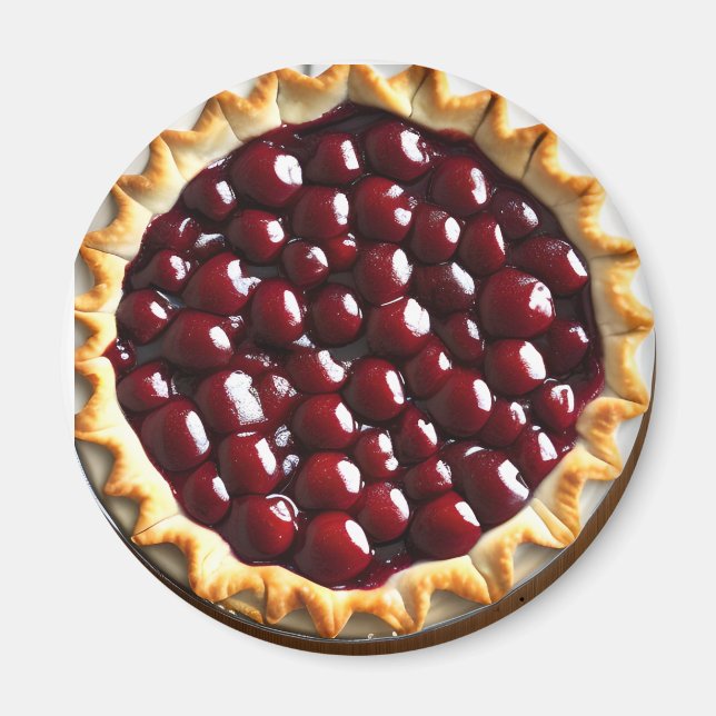Cherry Pie and Fancy Crust Magnet (Front)