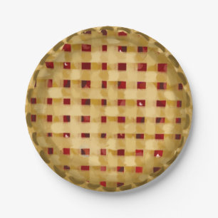 Cherry Pie Bakery Picnic Party Paper Plate