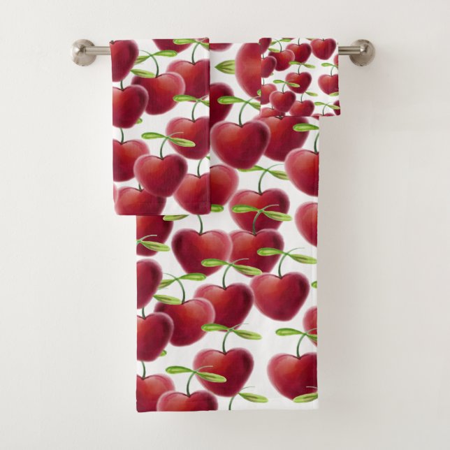 Cherry Pie Bath Towel Set (Insitu)
