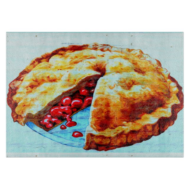 cherry pie cutting board (Front)