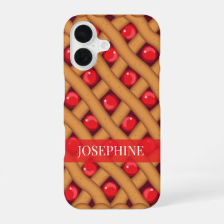 Cherry Pie Dessert Foodie iPhone 16 Case