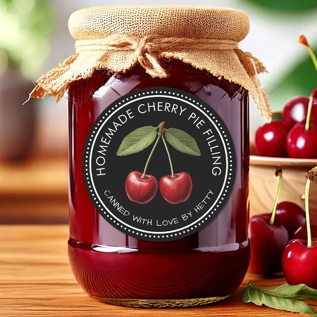 Cherry pie filling sticker for homemade recipes (Creator Uploaded)