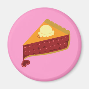 Cherry Pie Heart Magnet