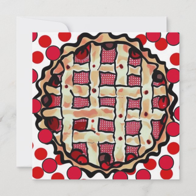 Cherry Pie Invitation (Front)