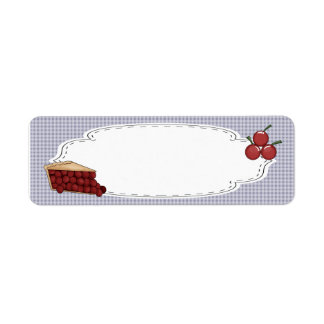 Cherry Pie Label Return Address Label