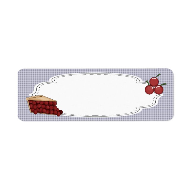 Cherry Pie Label Return Address Label (Front)