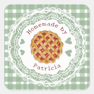 Cherry Pie Master baker Square Sticker