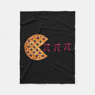 Cherry Pie Pi Day 3.14 Symbol Math Geek Teacher 20 Fleece Blanket
