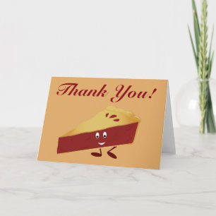 Cherry Pie Slice thank you Card