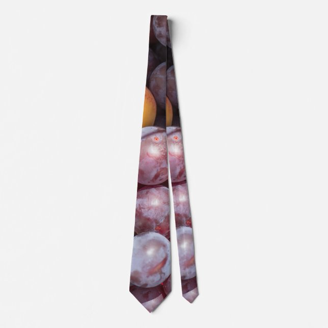 Cherry plum background tie (Front)