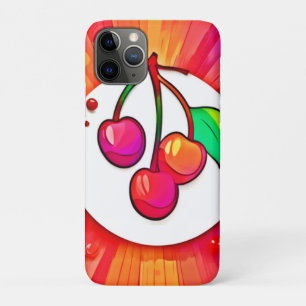 Cherry Pop Art Burst iPhone 11 Pro Case