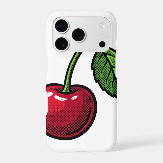 Cherry Pop Art iPhone Case (Back)