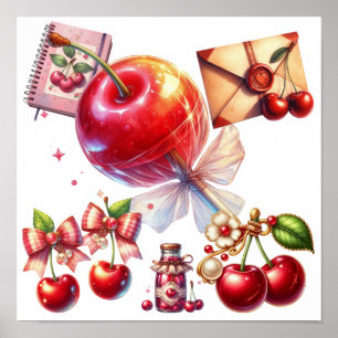 Cherry Pop Poster
