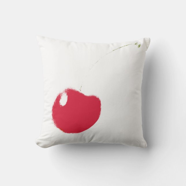 Cherry Pop Throw Pillow (Front)