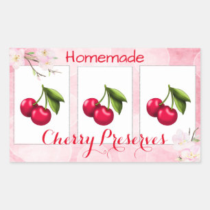 Cherry Preserves Canning Label