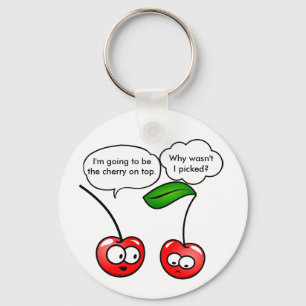 Cherry Puns Key Ring