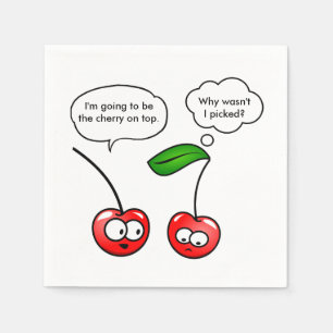 Cherry Puns Napkin