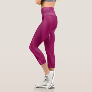 Cherry red abstract art leggings