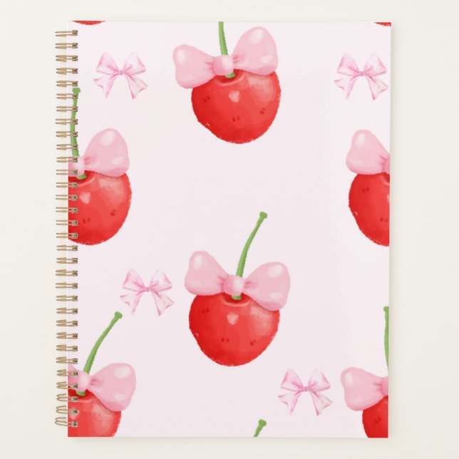 cherry red and pink back to school planner (Front)