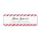 Cherry Red Carnival Stripes Address Labels