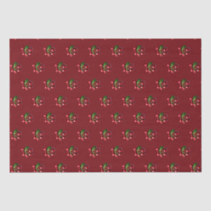 Cherry Red-Cherries with a Bow Tissue Paper