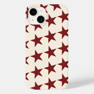 Cherry Red Chic Aesthetic Star Case-Mate iPhone 14 Case