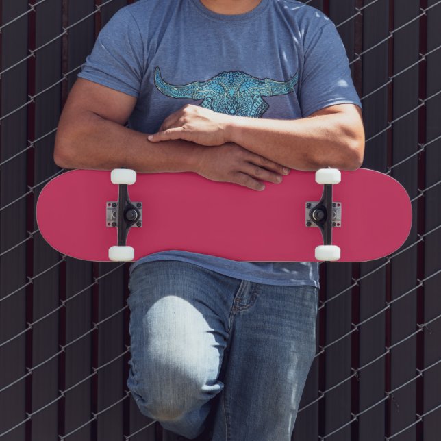 Cherry Red Skateboard Modern Sleek Design (Outdoor 3)
