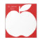 Cherry red writing note pads for school teacher