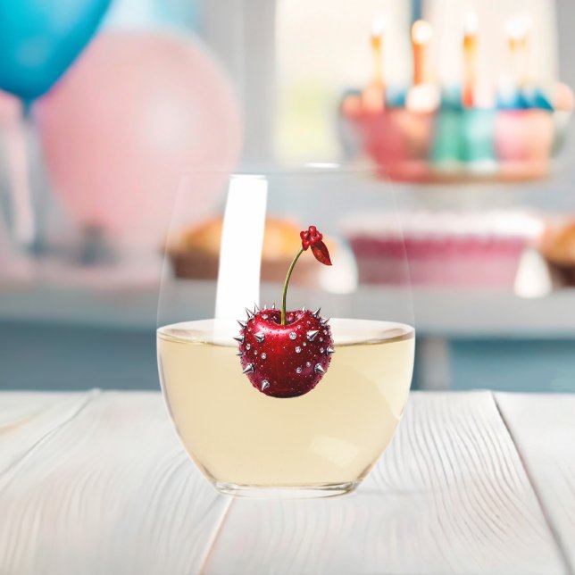 Cherry Rock Style Stainless Steel Flask Stemless Wine Glass (Insitu (Baby Shower))