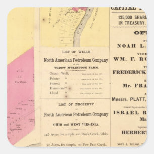 Cherry Run property Square Sticker