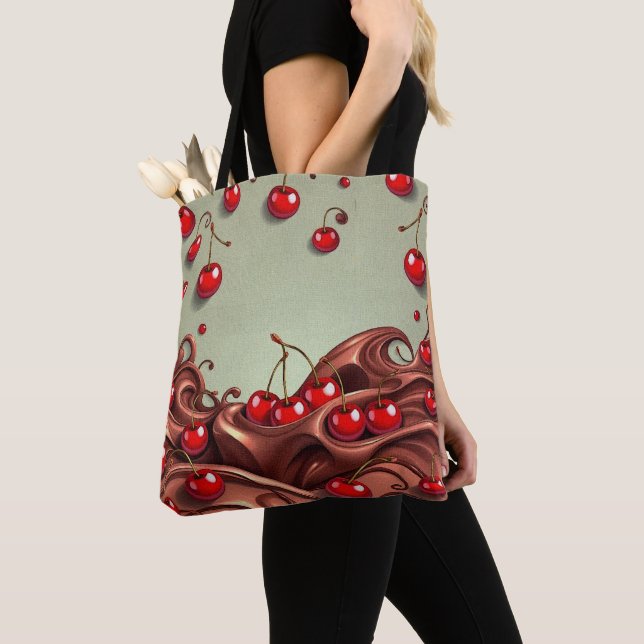 Cherry Sauce: Tote Bag (Close Up)