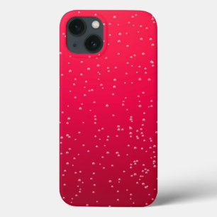 Cherry Soda with Tiny Bubbles Background Art iPhone 13 Case
