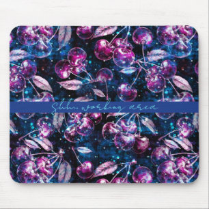 Cherry space trip editable personalisation mouse pad