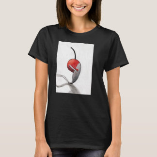Cherry Spoon Hug Black t-shirt smaller sizes