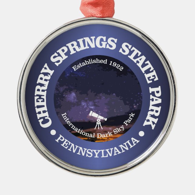 Cherry Springs SP Metal Ornament (Front)