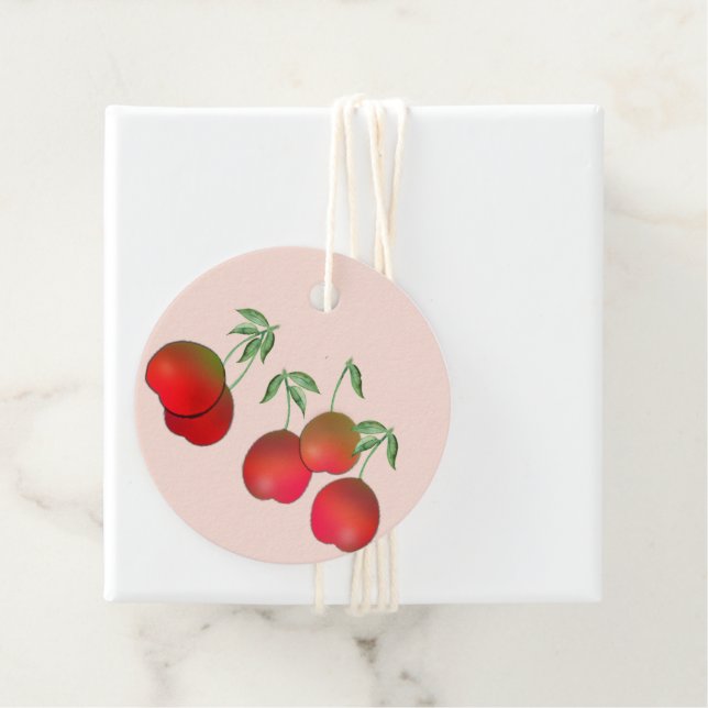 Cherry Stems Gift Tags (In Situ)