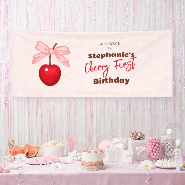 Cherry Sweet Birthday Banner (Party)