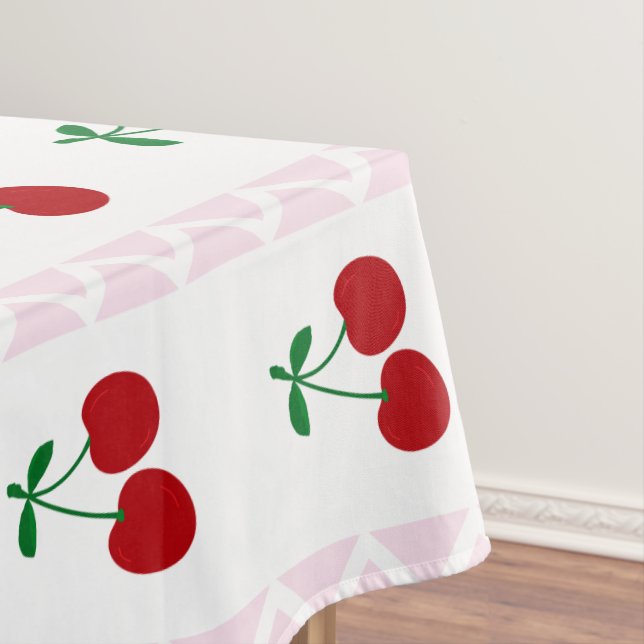 Cherry Sweet Birthday Tablecloth (In Situ)