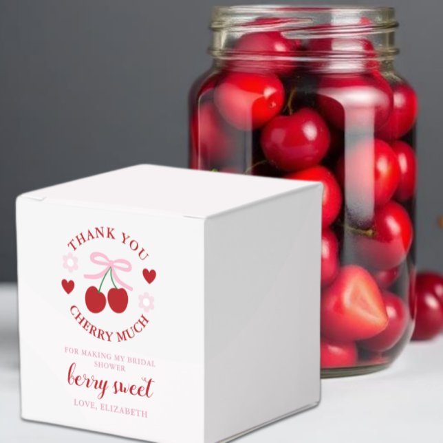 Cherry Sweet Bridal Shower Favour Box (Creator Uploaded)