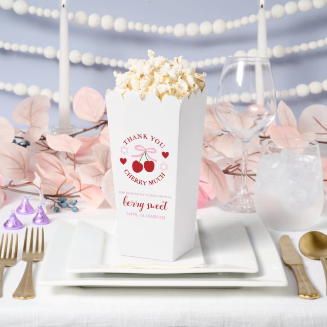 Cherry Sweet Bridal Shower Favour Box (Wedding)