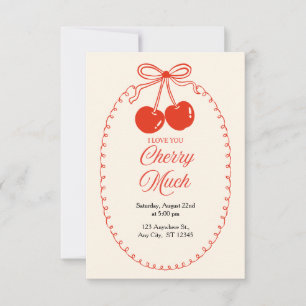Cherry Sweet Celebration Invitation 🍒