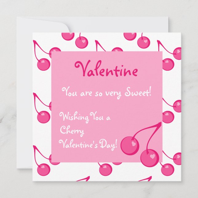 Cherry Sweet-Hearts Holiday Card (Front)