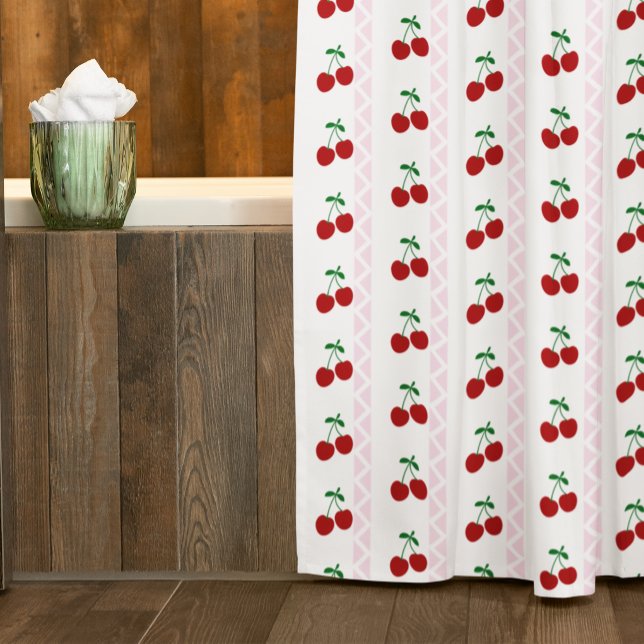 Cherry Sweet Shower Curtain (Creator Uploaded)