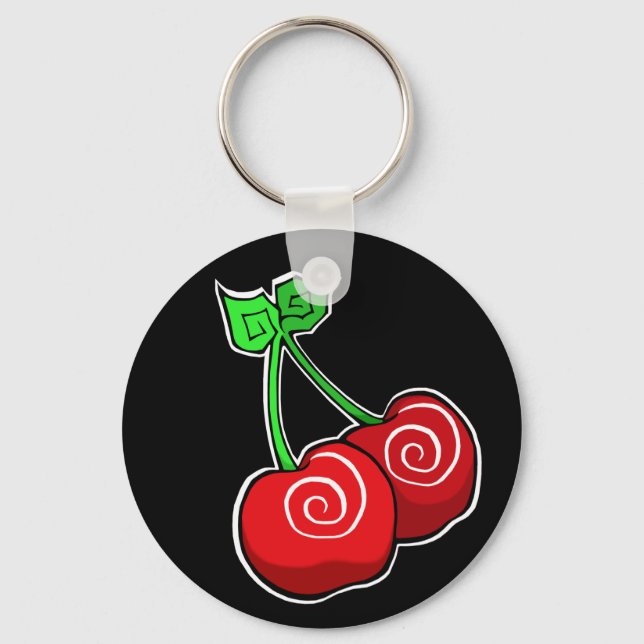 Cherry Swirl Keyring (Front)