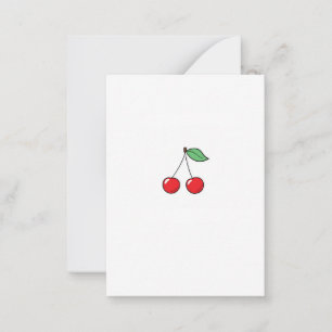 Cherry theme, cherry design card