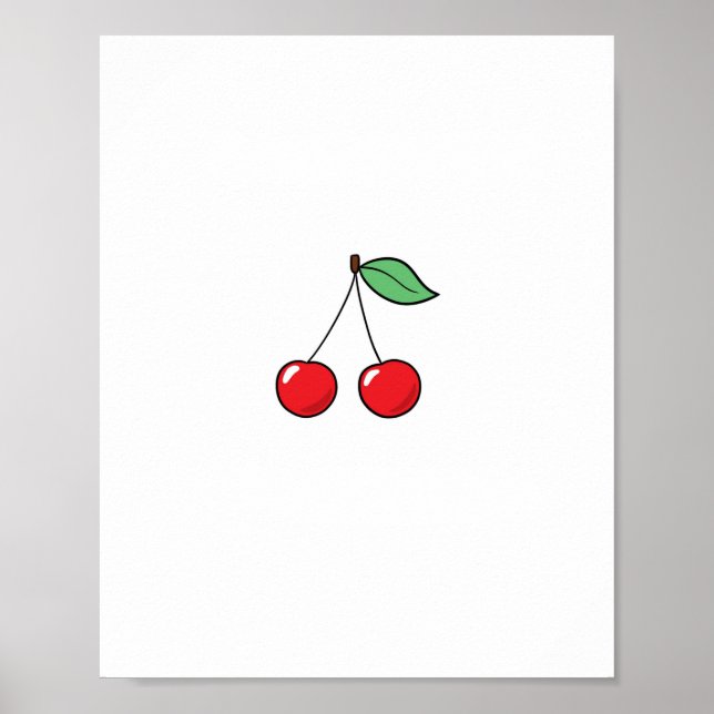 Cherry theme, cherry design poster (Front)