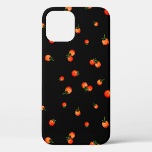 Cherry tomatoes illustration. Watercolor seamless iPhone 12 Case