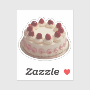 Cherry-Topped Whipped Cream Cake